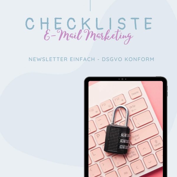 Checkliste E-Mailmarketing DSGVO